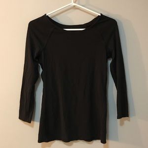 Lululemon Open Back Long Sleeve Pima Cotton